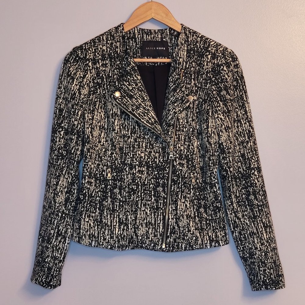 🍂 Alice Hope Zippered Asymmetrical Blazer